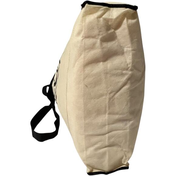 McDonalds McCafe Tote Bag Black Trim Reusable Shopper Beige - Picture 8 of 8